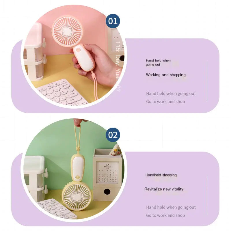 Mini Handheld Fan | Rechargeable Handheld Fan | PointPulse