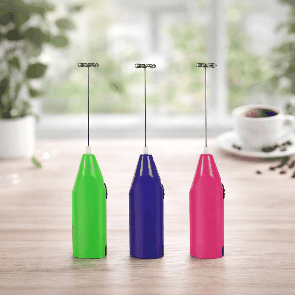 Hand-Held Electric Milk Whisk for Frothing & Cappuccinos - Kitchen Tool