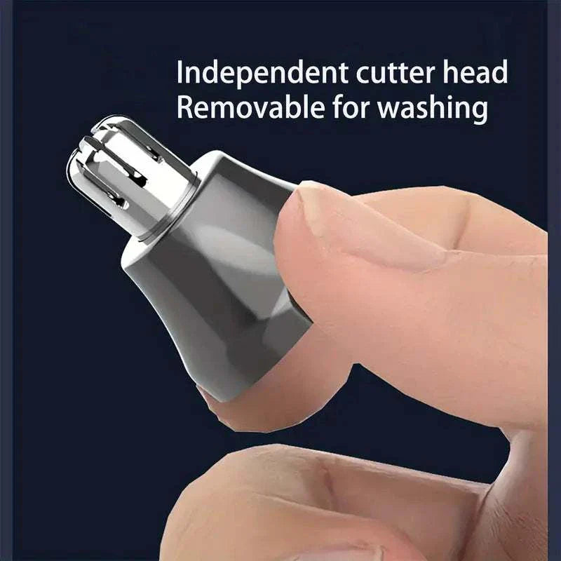 Electric Nose and Ear Hair Trimmer - Compact Grooming Tool
