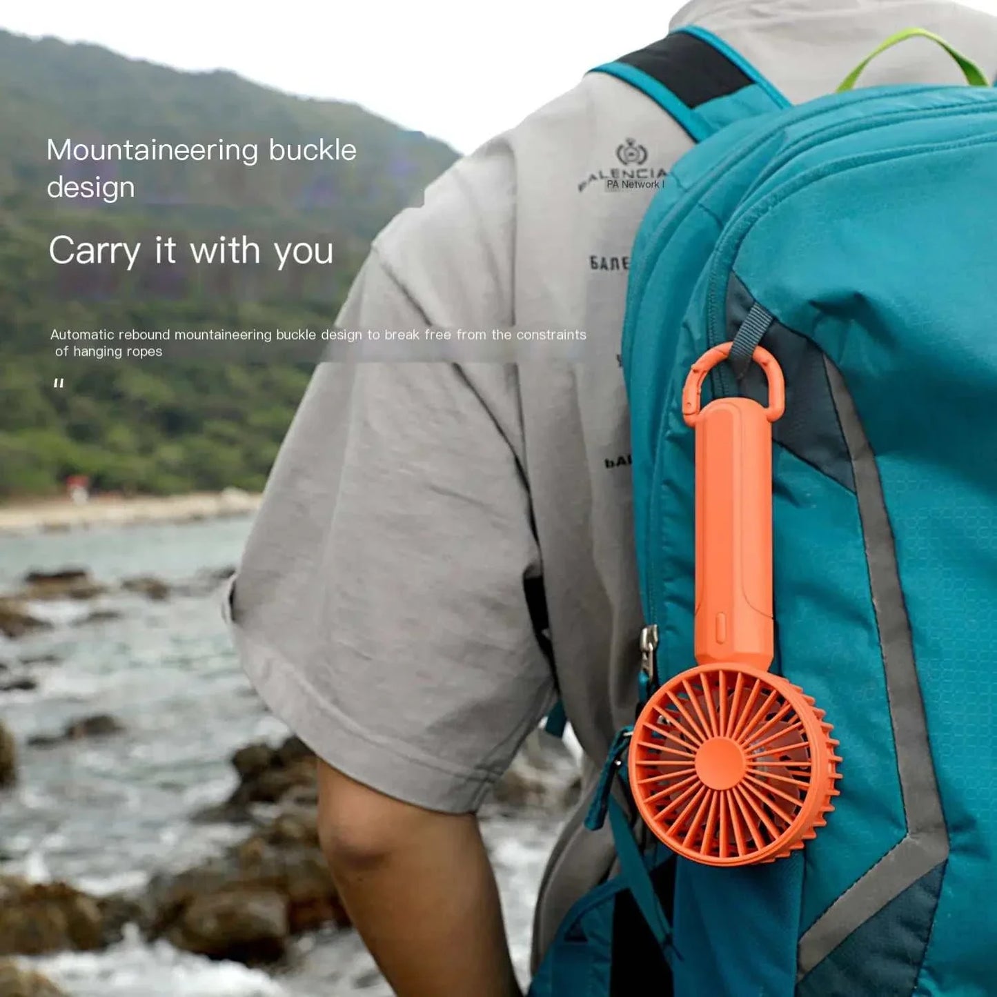 Creative Outdoor Handheld USB Rechargeable Fan